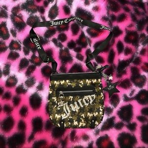 Juicy Couture Green and Brown Crossbody Bag